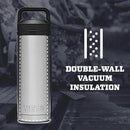 Rambler 18 oz Bottle, Vacuum Insulated, Stainless Steel with Chug Cap