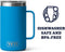 Rambler 24 oz Mug, Vacuum Insulated, Stainless Steel with MagSlider Lid, Big Wave Blue