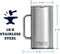 Rambler 24 oz Mug, Vacuum Insulated, Stainless Steel with MagSlider Lid, Big Wave Blue