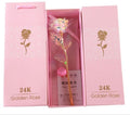 rose flower, rose gift, crystal flower, flower gift, 24k gold rose