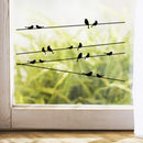 black bird,  bird on branch, tree branch, tree branches, vinyl wall stickers, wall stickers, wall stickers decor, 