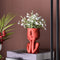 character portrait, flower portrait, pressure pot for resin, face flower pot, home decor, pots,