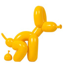 dog poop, balloon dog, balloon dog sculpture, dog squatting, dog statue, dog statues, anime statues,