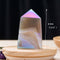 agate, crystal tower, rainbow tower, electroplating, rainbow agate, 