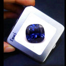 tanzanite blue, blue tanzanite, sapphire, sapphire stone, sapphire cushion cut