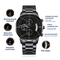 watch blacked, watch, personalized watch, Gift, engraved watches for men, customized watch, custom watches for men, chronograph watch, chronograph, black watch for men, black watch, black chronograph watch,
