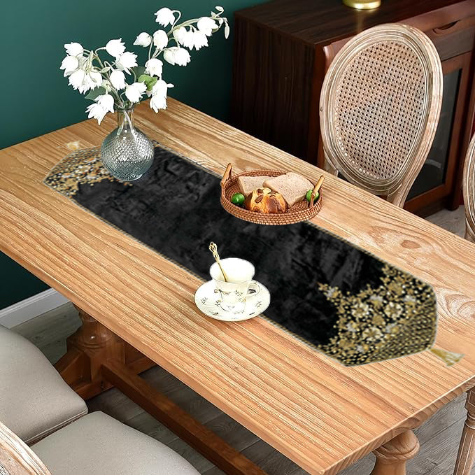 Luxury Velvet Table Runner 3 Pcs Set Perfect for Dining, Coffee Table