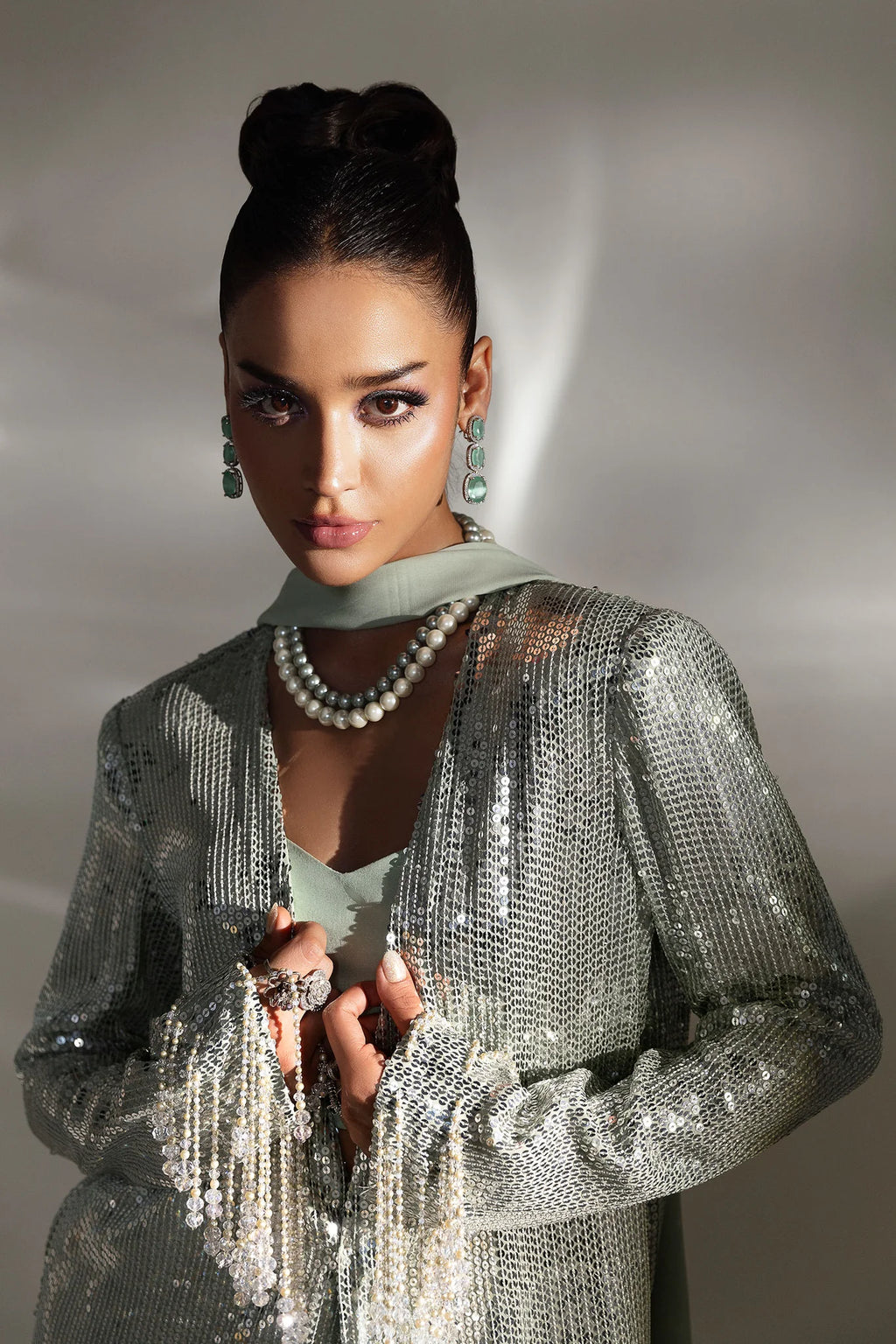 Luxury Women’s Mint Sequin Set luxury lifestyle