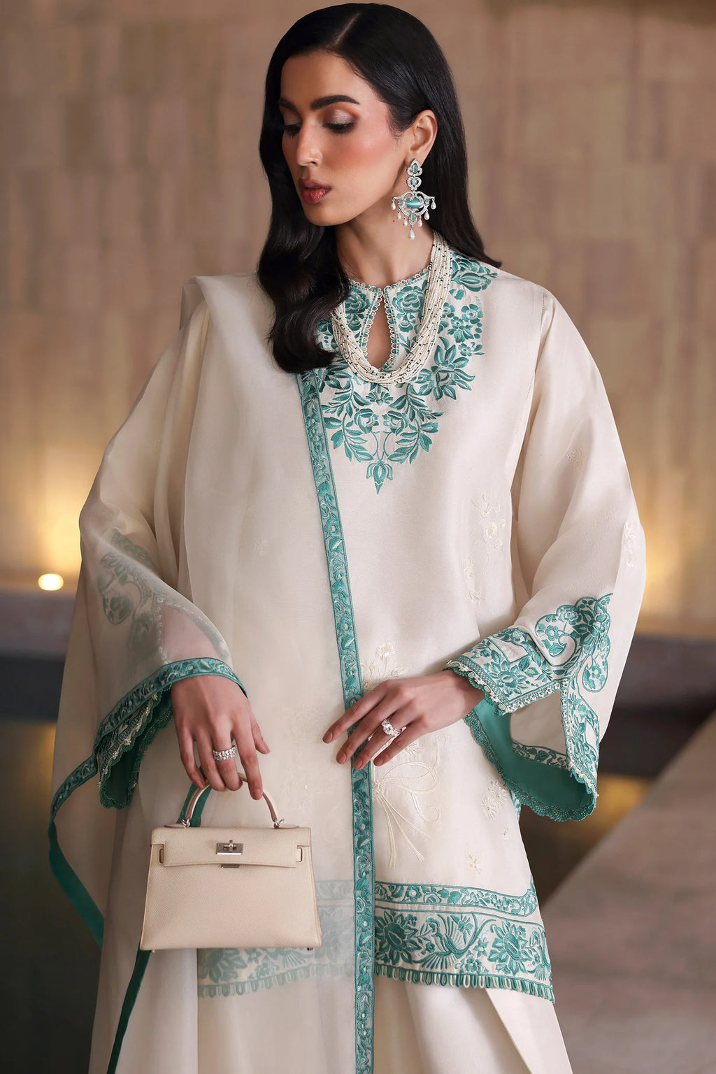 MIREN White Women Stylish Luxury Dress