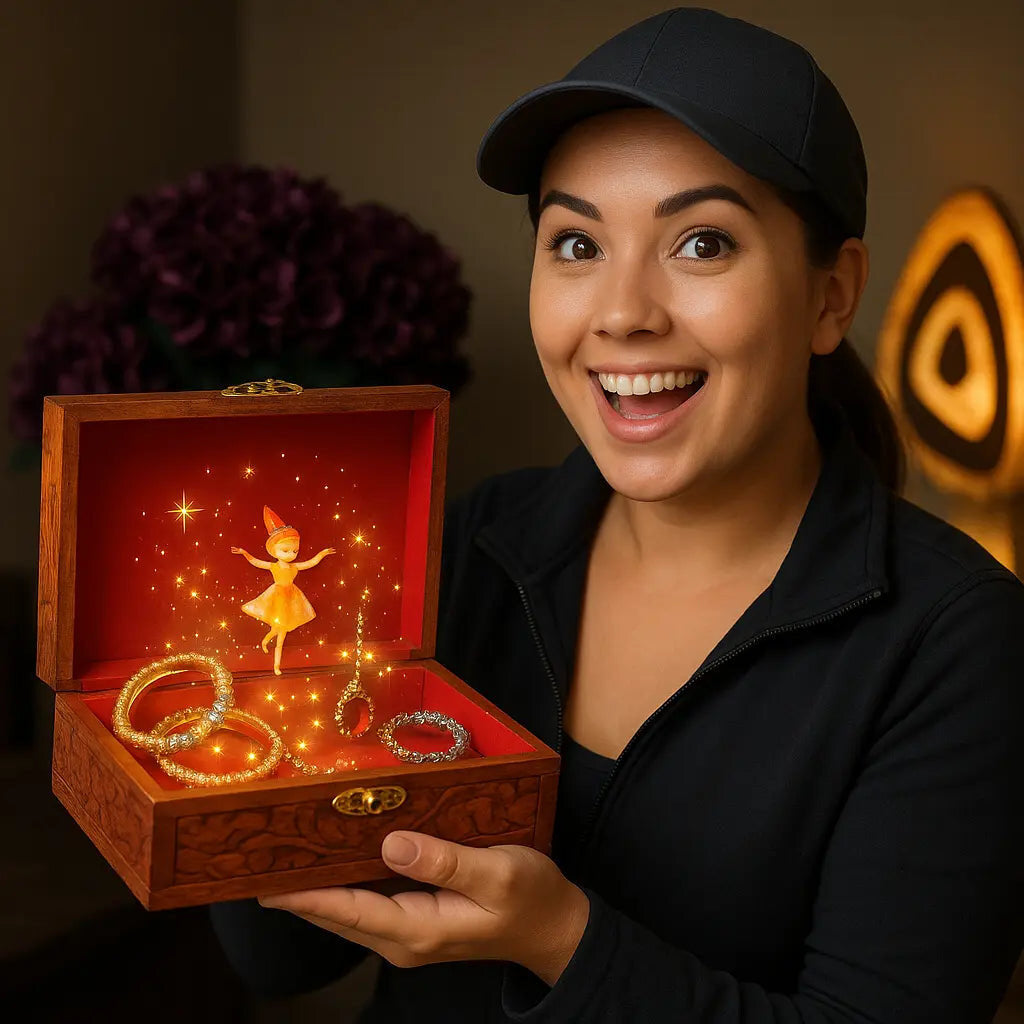 Luxury Wooden jewelry Box Stylish Gift Decor