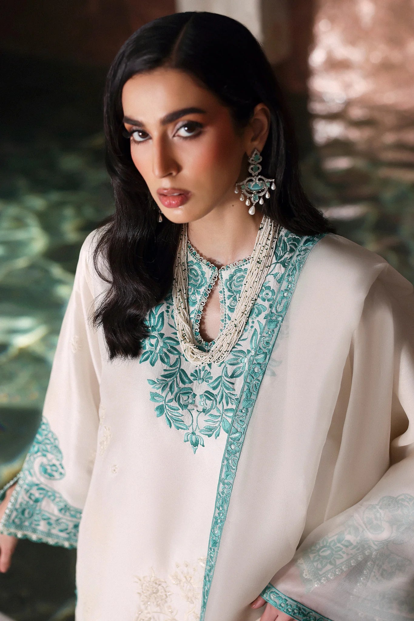MIREN White Women Stylish Luxury Dress