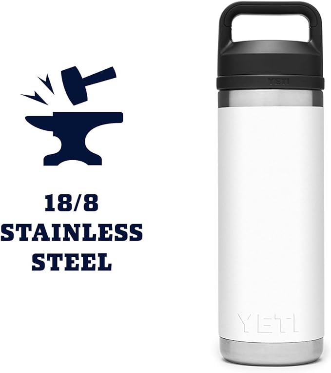 Rambler 18 oz Bottle, Vacuum Insulated, Stainless Steel with Chug Cap