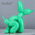 dog poop, balloon dog, balloon dog sculpture, dog squatting, dog statue, dog statues, anime statues,