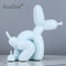 dog poop, balloon dog, balloon dog sculpture, dog squatting, dog statue, dog statues, anime statues,