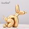 dog poop, balloon dog, balloon dog sculpture, dog squatting, dog statue, dog statues, anime statues,