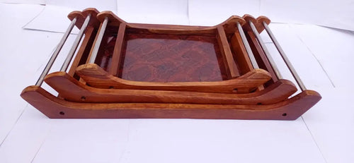 Bamboo Wooden Serving Trays Stylish Gift Decor: Fashion, Gifts, Design, Decor