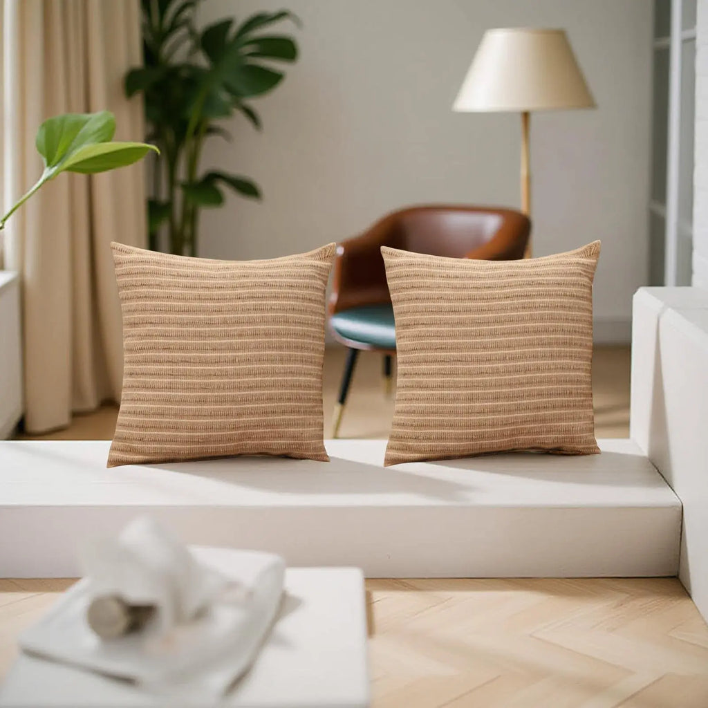 Premium Modern Design Handmade Pillow Cushion Covers (Pack Of 2) Stylish Gift Decor