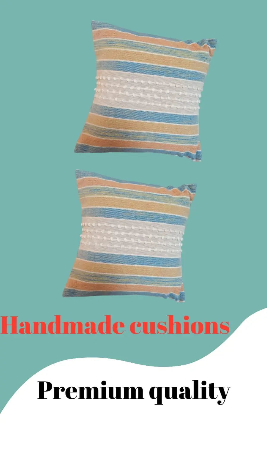 Premium Modern Design Handmade pillow Cushion Covers (Pack of 2) Stylish Gift Decor