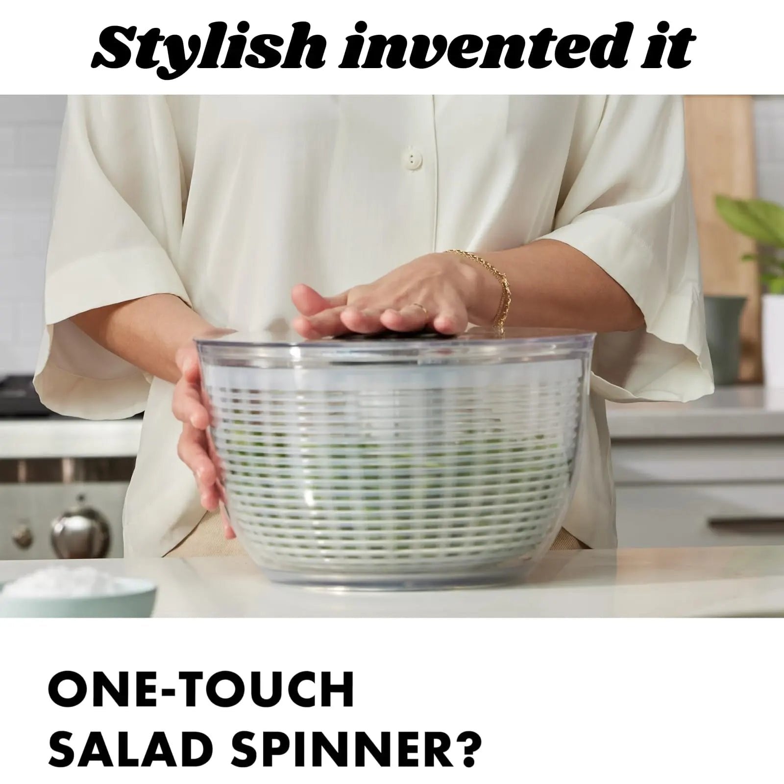 Good Grips Large Salad Spinner (6.22 Qt.) Stylish Gift Decor
