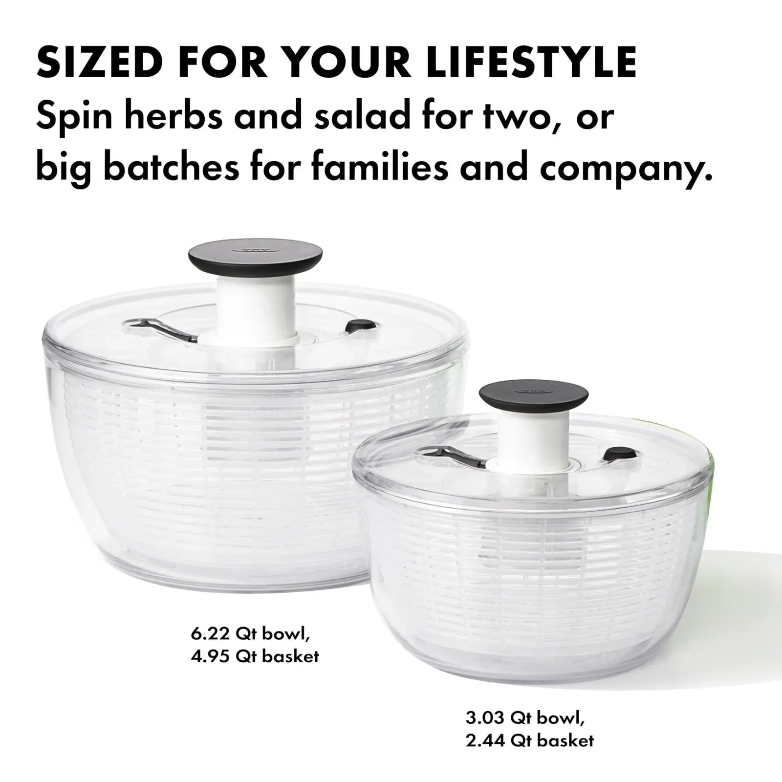 Good Grips Large Salad Spinner (6.22 Qt.) Stylish Gift Decor