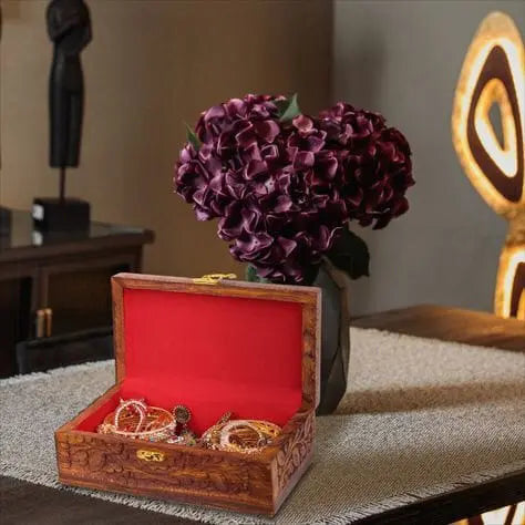 jewelry Luxury Wooden Box Stylish Gift Decor