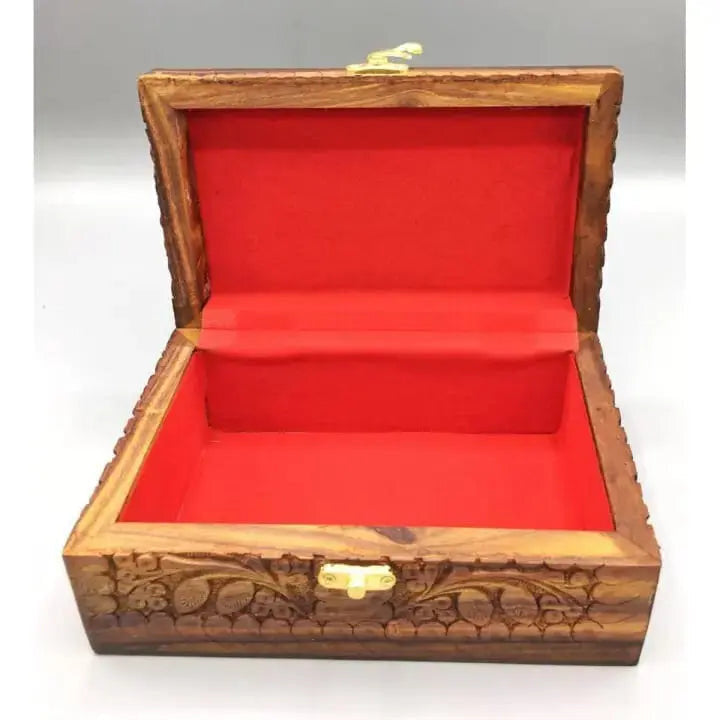 jewelry Luxury Wooden Box Stylish Gift Decor