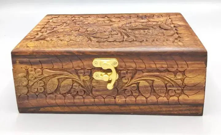 jewelry Luxury Wooden Box Stylish Gift Decor