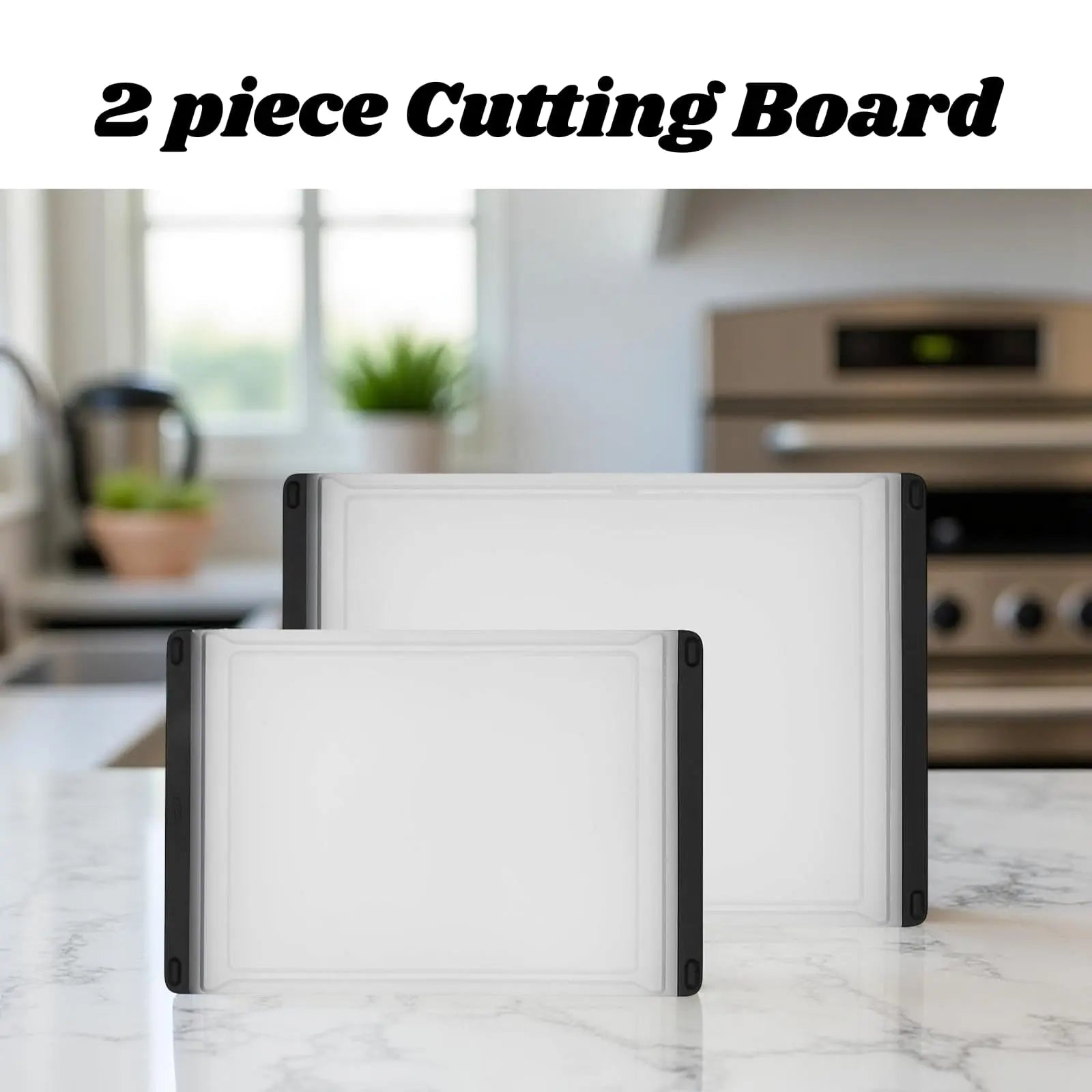 Good Grips Plastic Cutting Board Set(2 pack set) Stylish Gift Decor