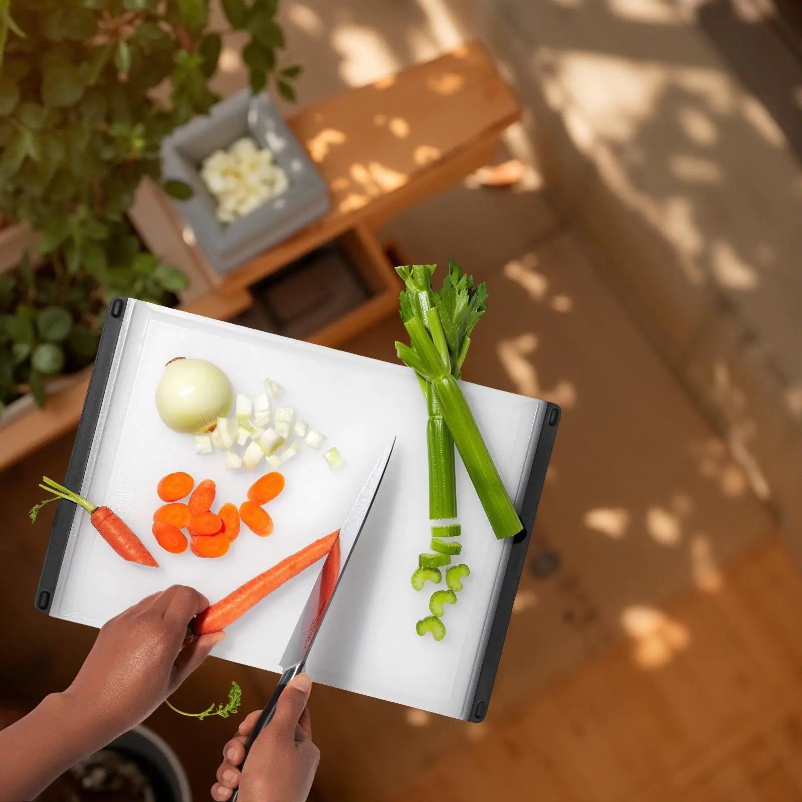 Good Grips Plastic Cutting Board Set(2 pack set) Stylish Gift Decor