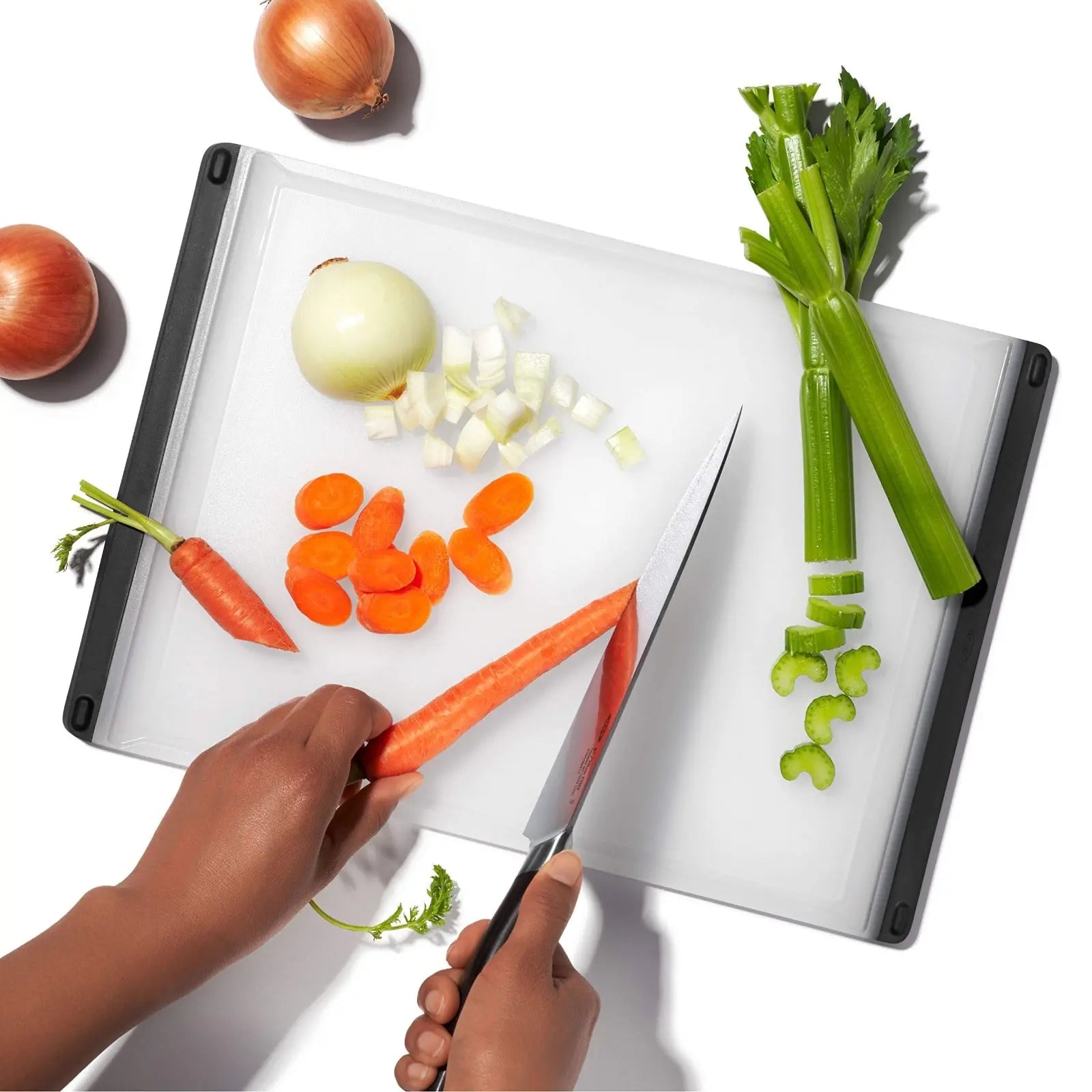 Good Grips Plastic Cutting Board Set(2 pack set) Stylish Gift Decor