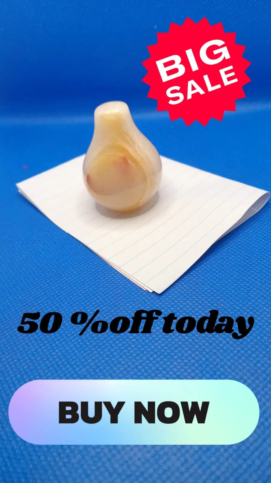 Handcrafted Marble Paperweight  Decorative Stone Accent for Desk or Workspace Stylish Gift Decor
