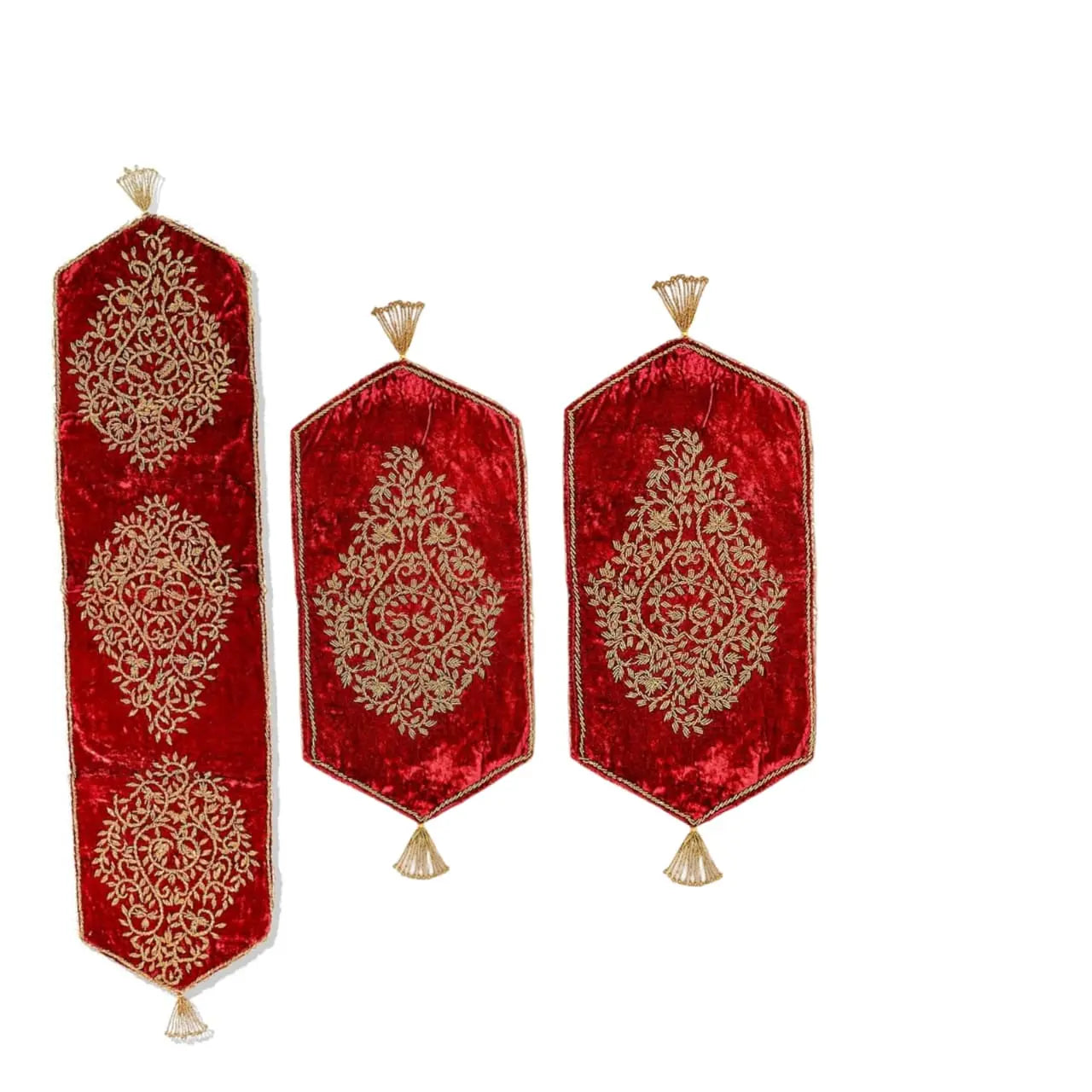 Premium Handmade Table Runner Set( Pack Of 3) Stylish Gift Decor