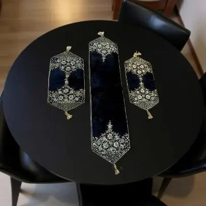 Modern Design High Quality Handmade Table Runners (Pack Of 3) Stylish Gift Decor