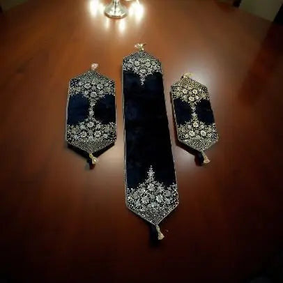 Modern Design High Quality Handmade Table Runners (Pack Of 3) Stylish Gift Decor
