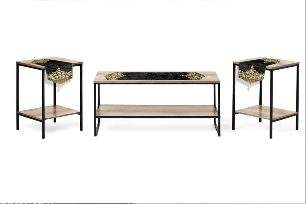 Modern Design High Quality Handmade Table Runners (Pack Of 3) Stylish Gift Decor