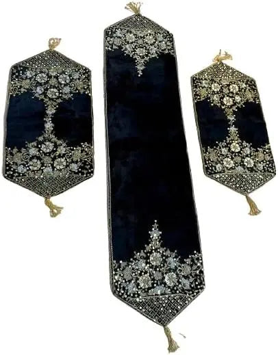 Modern Design High Quality Handmade Table Runners (Pack Of 3) Stylish Gift Decor