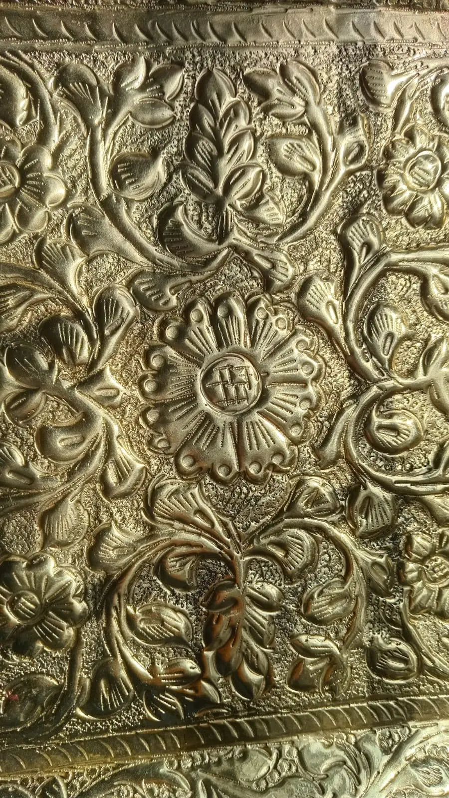 Vintage Brass Golden Marble Tray Stylish Gift Decor