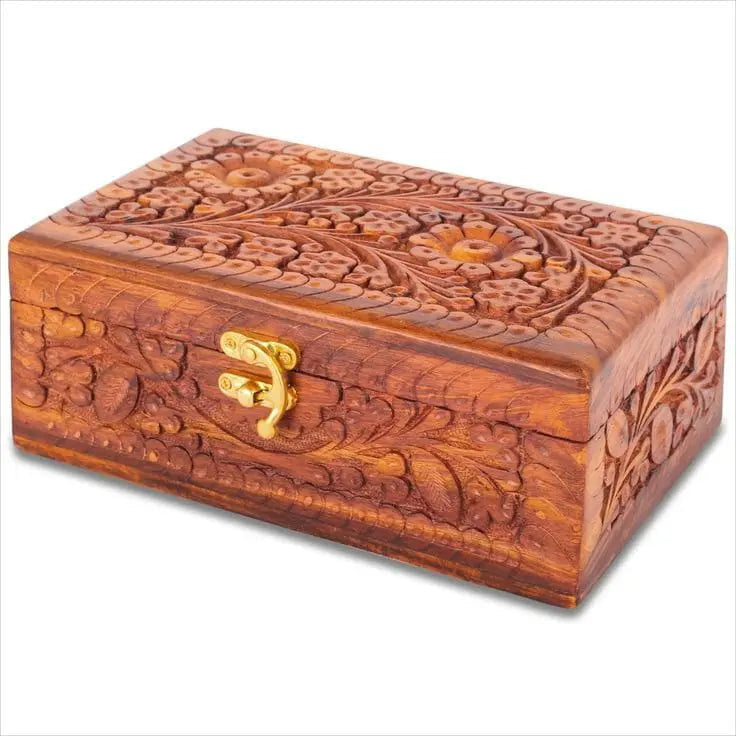 jewelry Luxury Wooden Box Stylish Gift Decor