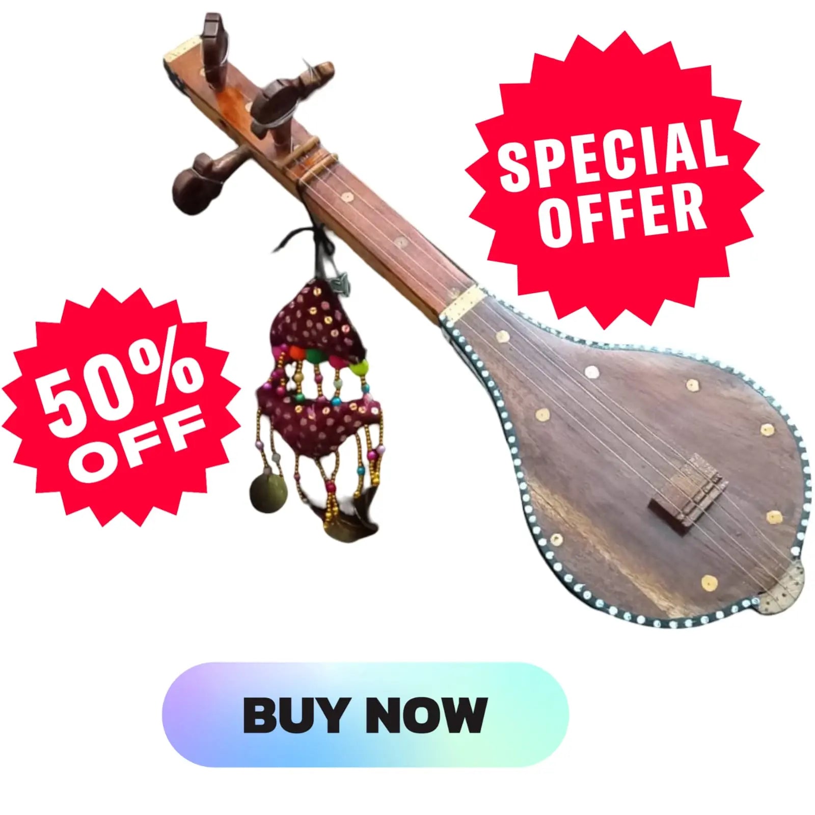 Premium String Musical Instrument – Handcrafted for Rich, Resonant Sound Stylish Gift Decor