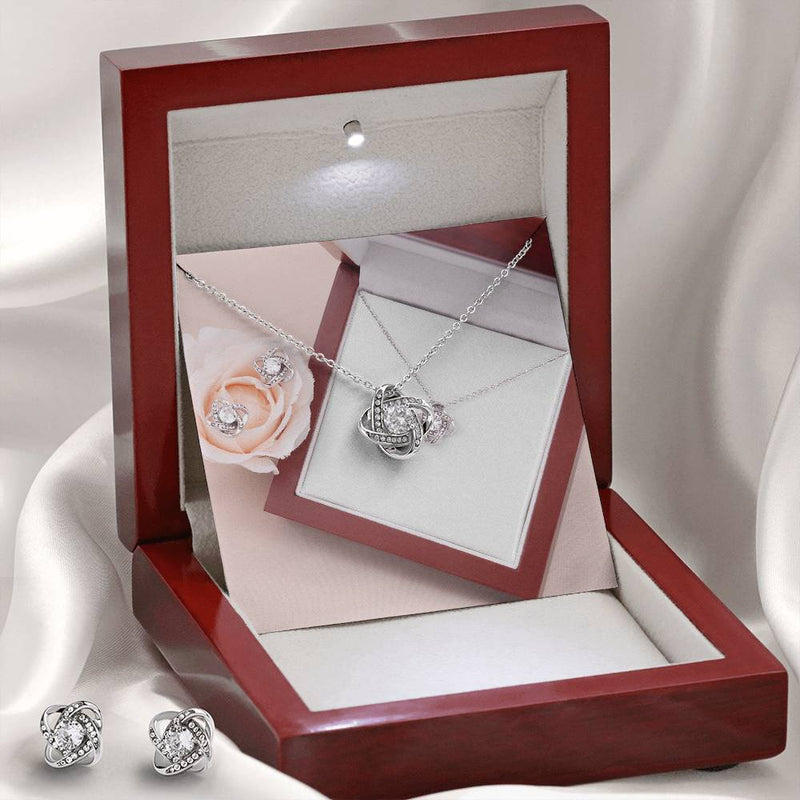 Love Knot Earring & Necklace Set