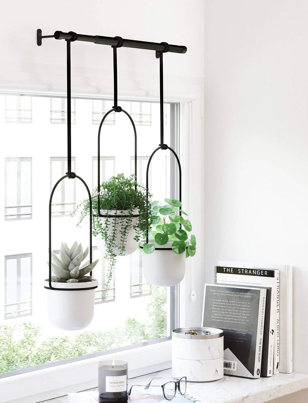 Triflora Hanging Planter for Window - Stylish Gift Decor