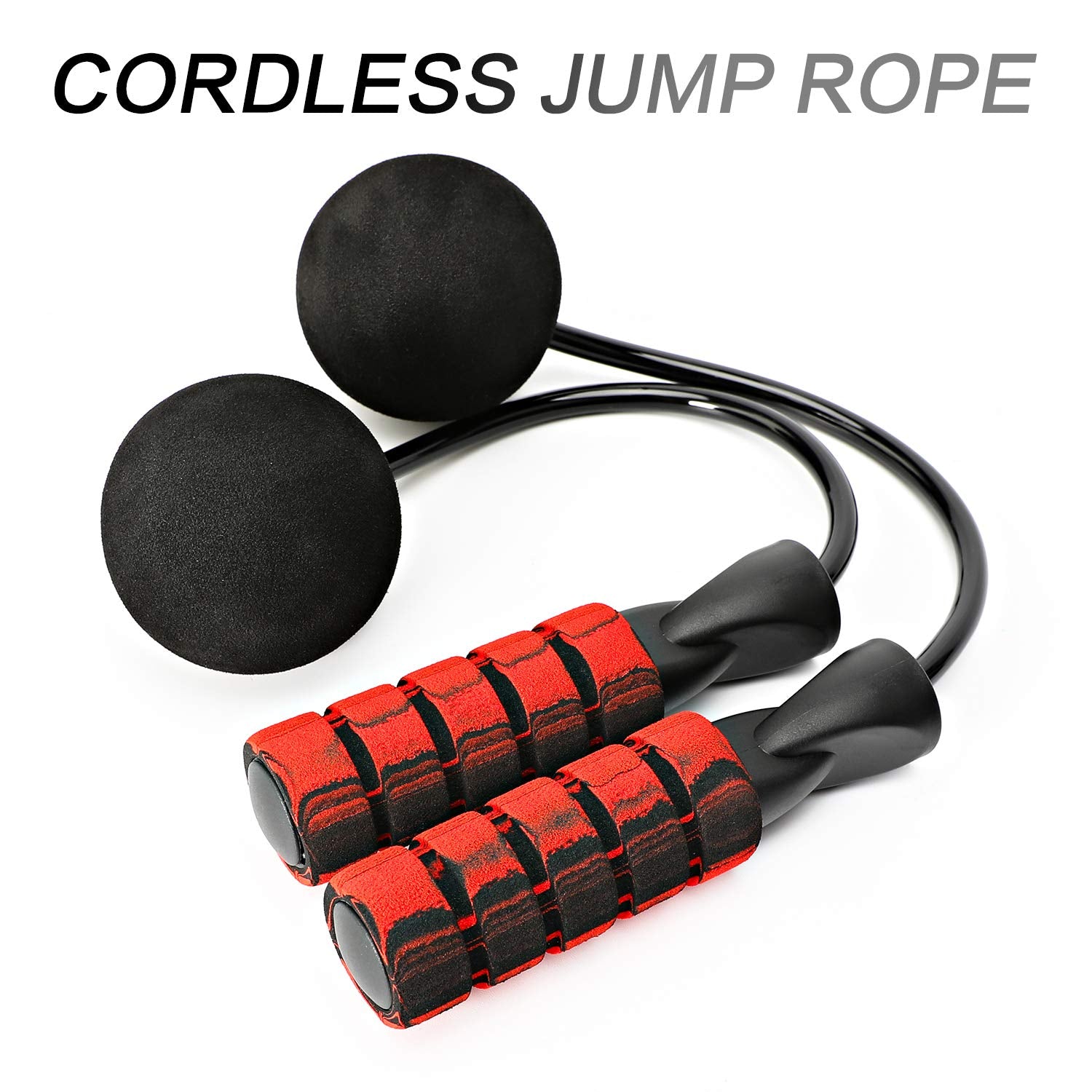 (PACK OF 3) Jump Rope, Training Ropeless Skipping Rope for Fitness, Adjustable Weighted Cordless Jump Rope for Men and Women