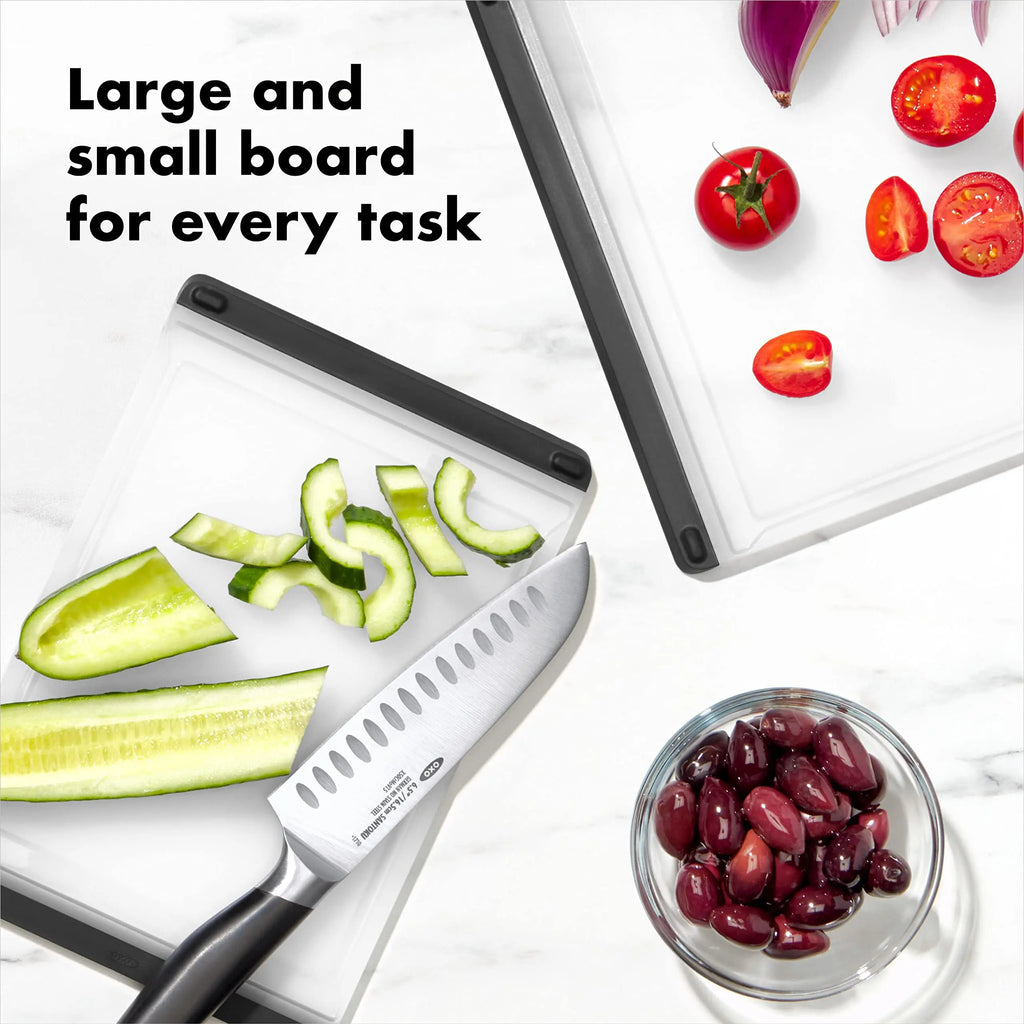 Good Grips Plastic Cutting Board Set(2 pack set) Stylish Gift Decor