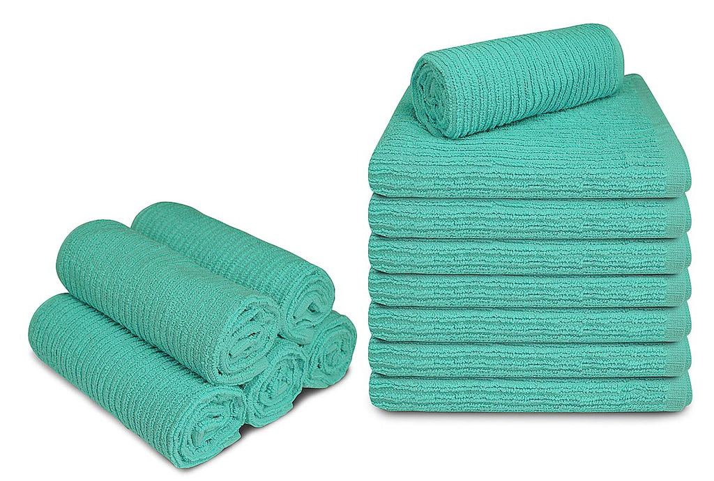 Bar Mop Towels, Pack of 24-16x19 Inches - 100% Cotton Super Absorbent Towels, Multi-Purpose for Home and Bar Cleaning