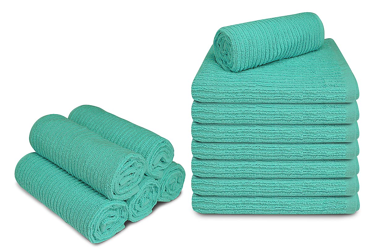 Bar Mop Towels, Pack of 24-16x19 Inches - 100% Cotton Super Absorbent Towels, Multi-Purpose for Home and Bar Cleaning