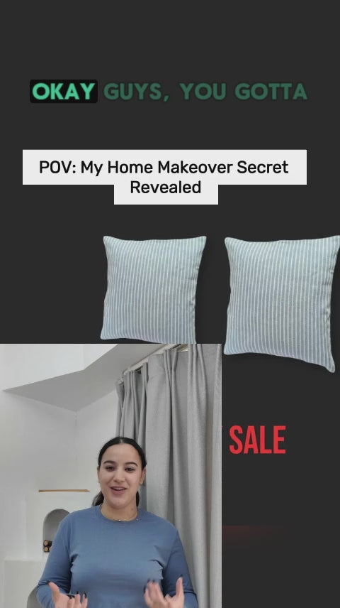 Handcrafted Modern Pillow Cushion Covers – Set of 4 Stylish Slipcovers for Sofa & Bed