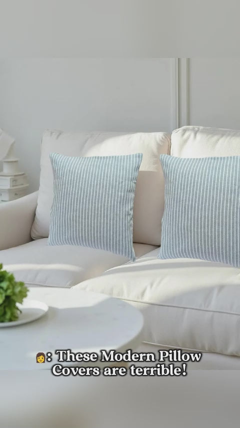 Handcrafted Modern Pillow Cushion Covers – Set of 4 Stylish Slipcovers for Sofa & Bed