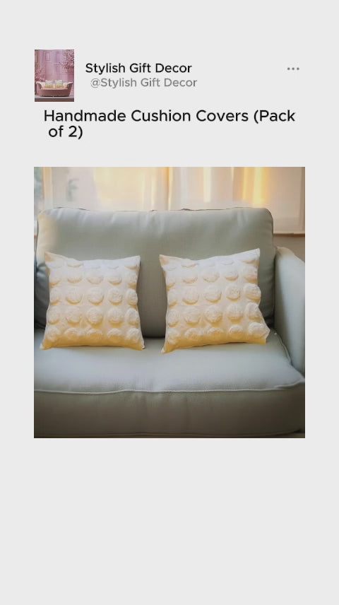 Handmade Modern Cushion Covers Set - Stylish, Durable & Eco-Friendly (Pack of 4)