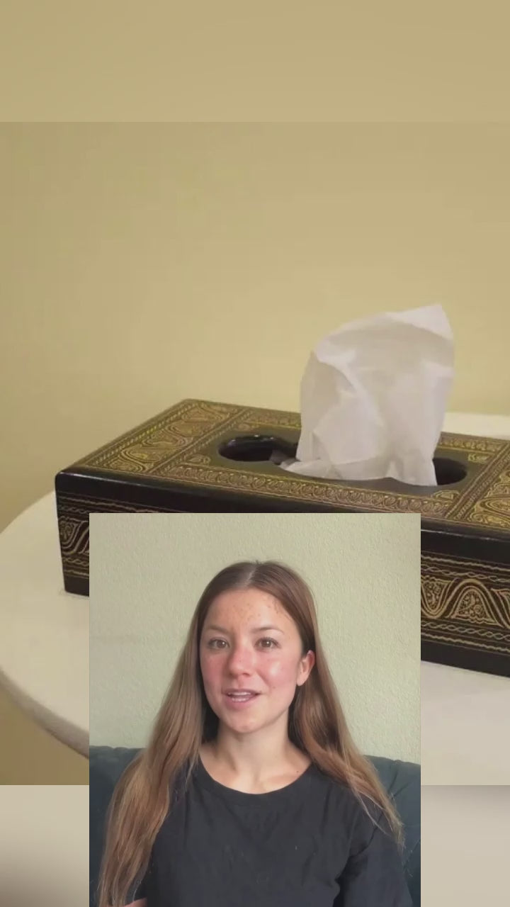 Elegant Natural Wood Tissue Box Cover – Stylish & Durable Tissue Holder for Home & Office