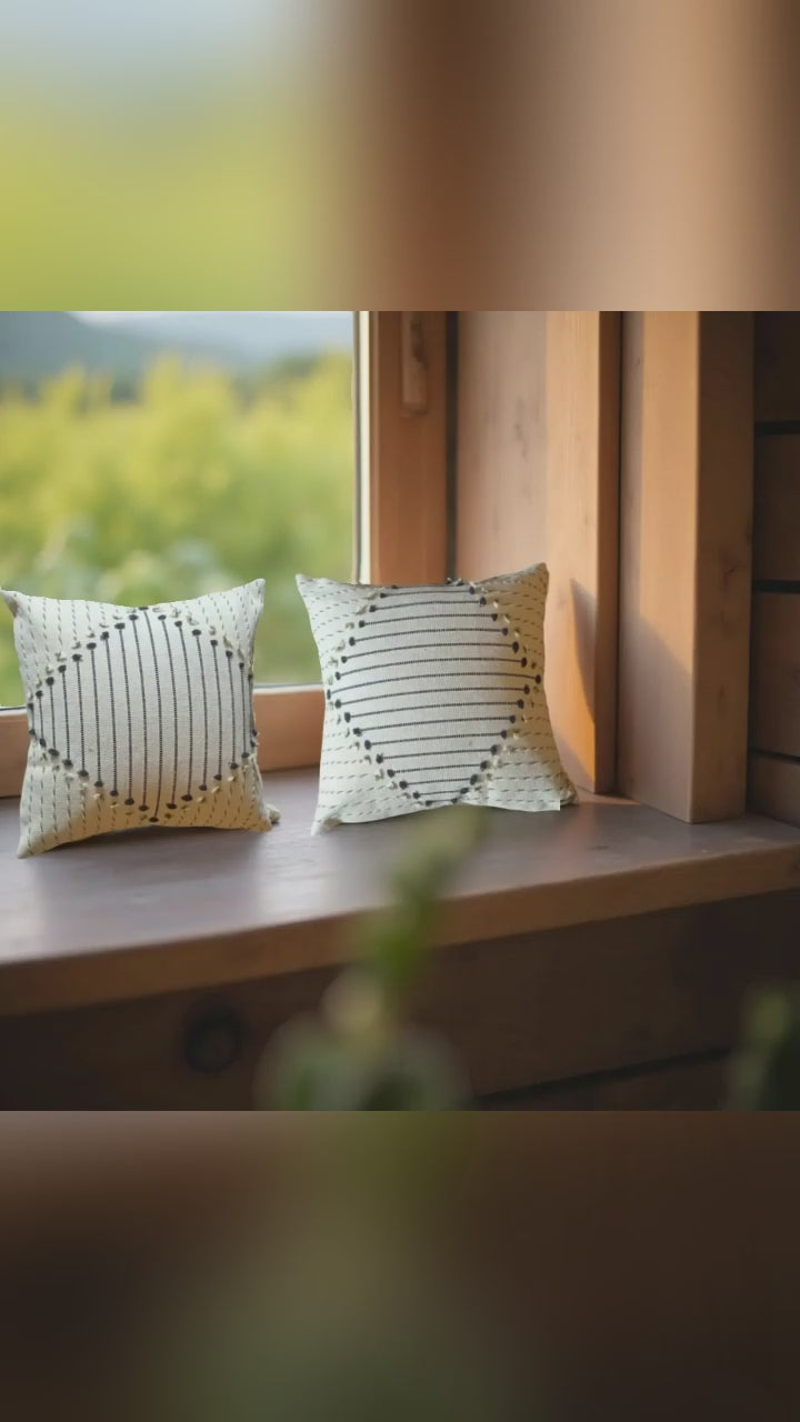 (Pack of 4) Elegant Handmade Premium Cushion Covers| Soft, Durable & Eco-Friendly Home Decor